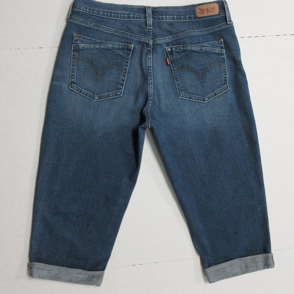 Levi's Jeans Levis Womens Denim Capri Size 8 Bermuda Shorts Skimmer